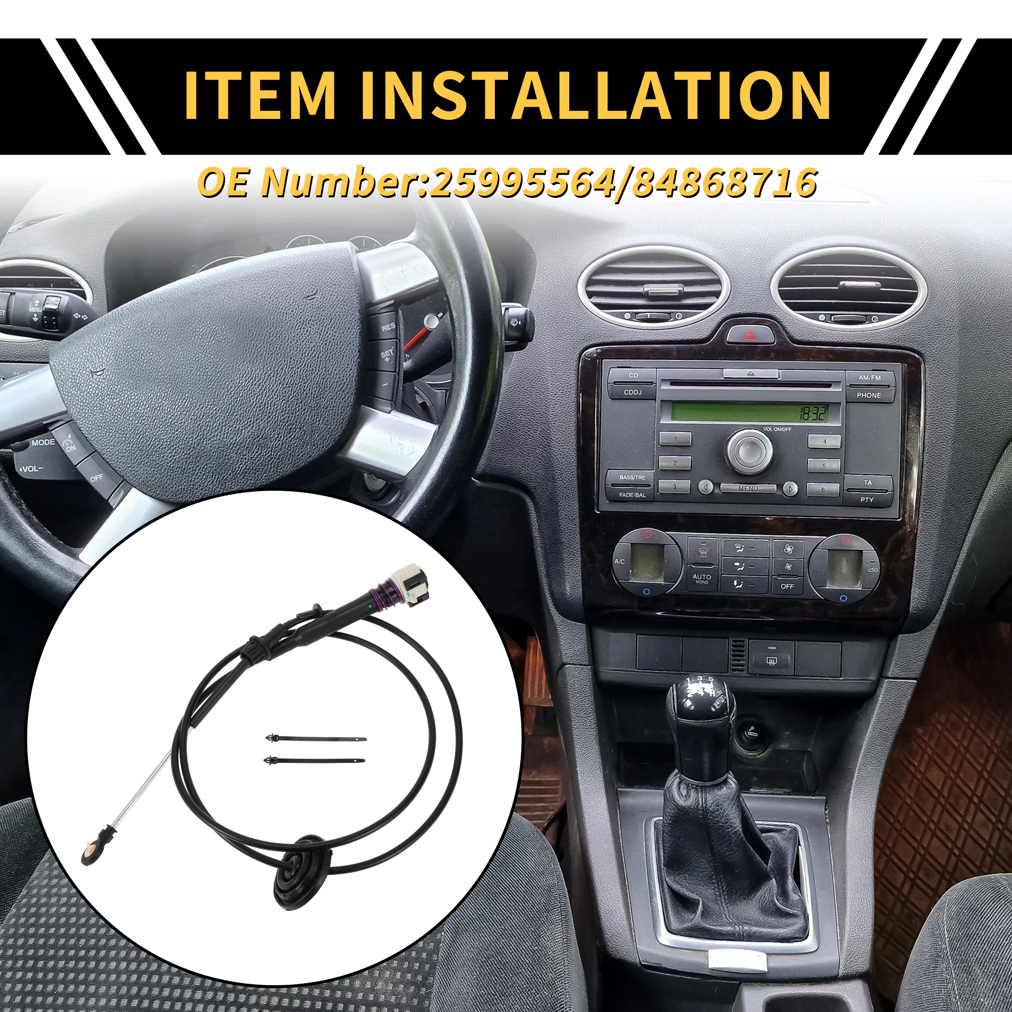 

UXCELL No.25995564 Auto Transmission Gear Shifter Cable for Cadillac Escalade 2007-2014