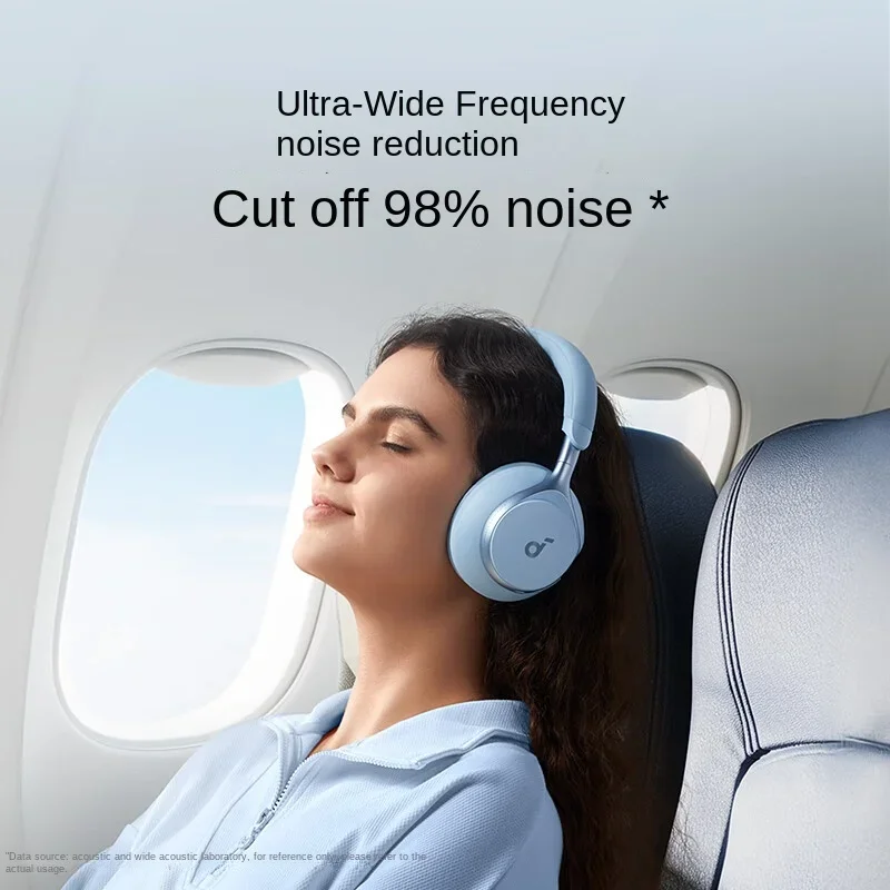 سماعات Anker SoundCore Space One /Hires/LDAC/Bluetooth اللاسلكية النشطة لتقليل الضوضاء