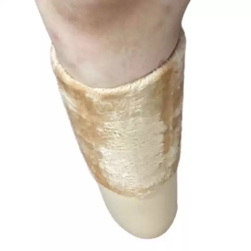Calcetín protésico para pantorrilla, funda para pierna por debajo de la rodilla, cómoda, gruesa, cálida, forro de lana, calcetines para miembros amputados