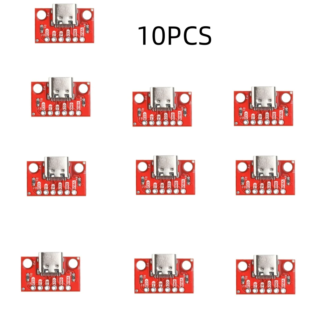 1/5/10/20PCS Typ C Buchse Test Board USB3.1 16P zu 2,54 Hohe Strom Power Adapter Board Modul