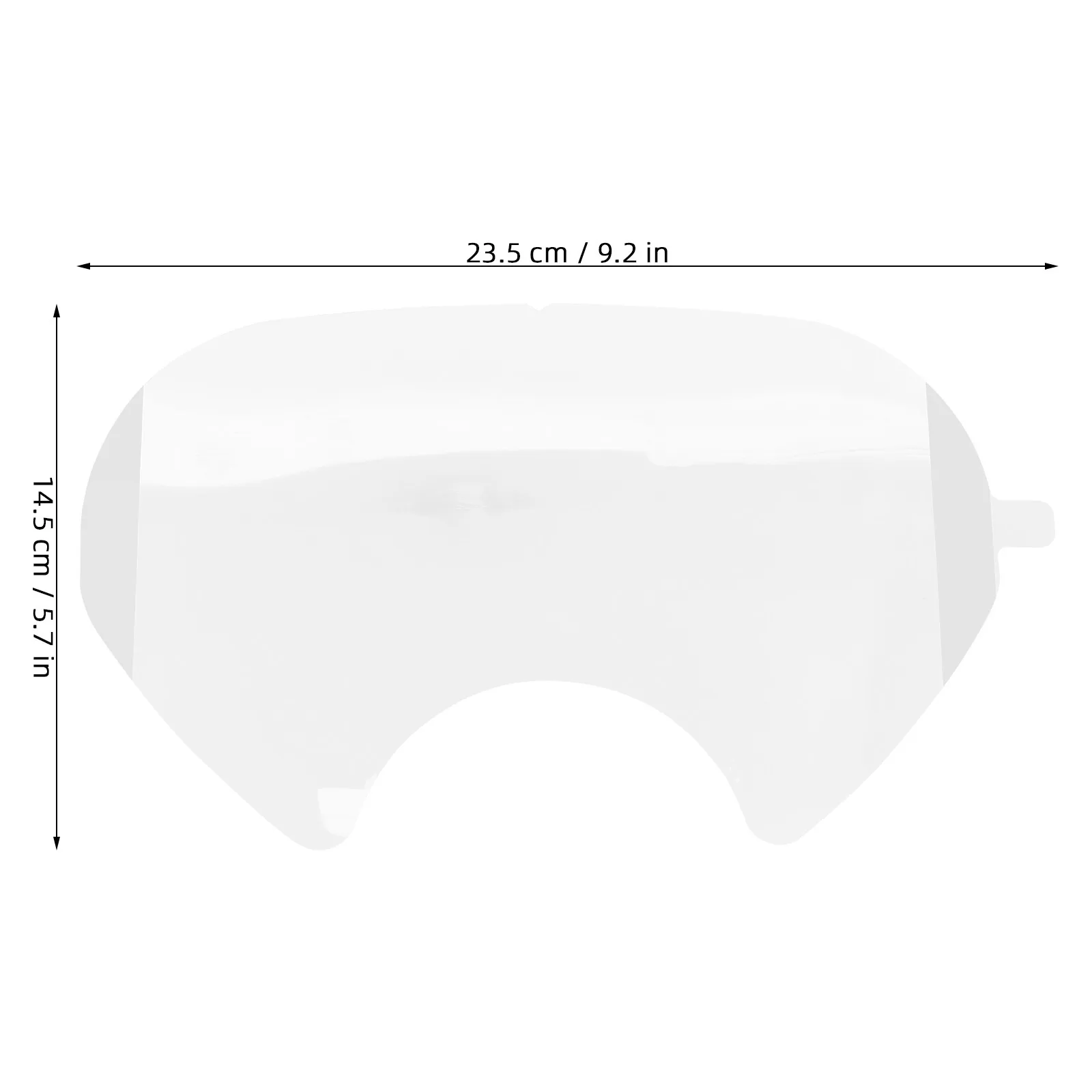 Mask Protective Film Breathable Anti-Fog Screen Guard Replacement Film for Breathing Device High Transparency