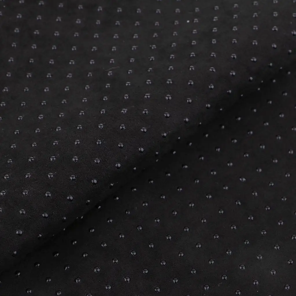 Non Skid Rubber Treated Fabric Black Anti-slip Sewing Material for Shoes Cushion Carpet Sofa and Baby Sole