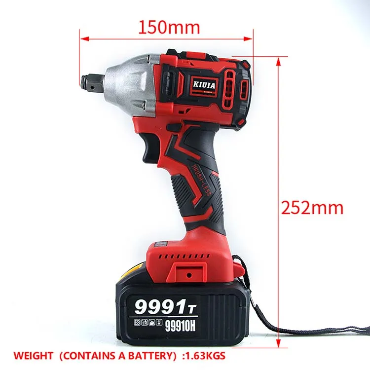 Professional Manufacturer 21V 320N.M Electric Impact Wrench Torque Wrench Price