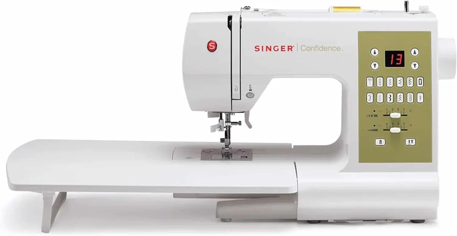 

SINGER | Confidence 7469Q Computerized & Quilting Sewing Machine with Built-In Needle Threader, 98 Built-In Stitches