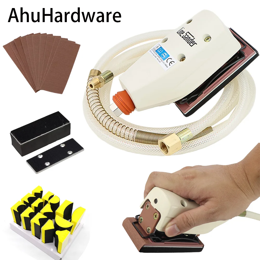 Multifunctional Air Pneumatic Orbital Sandpaper Machine Wire Drawing Machine Reciprocating Special-shaped Grinding Machine
