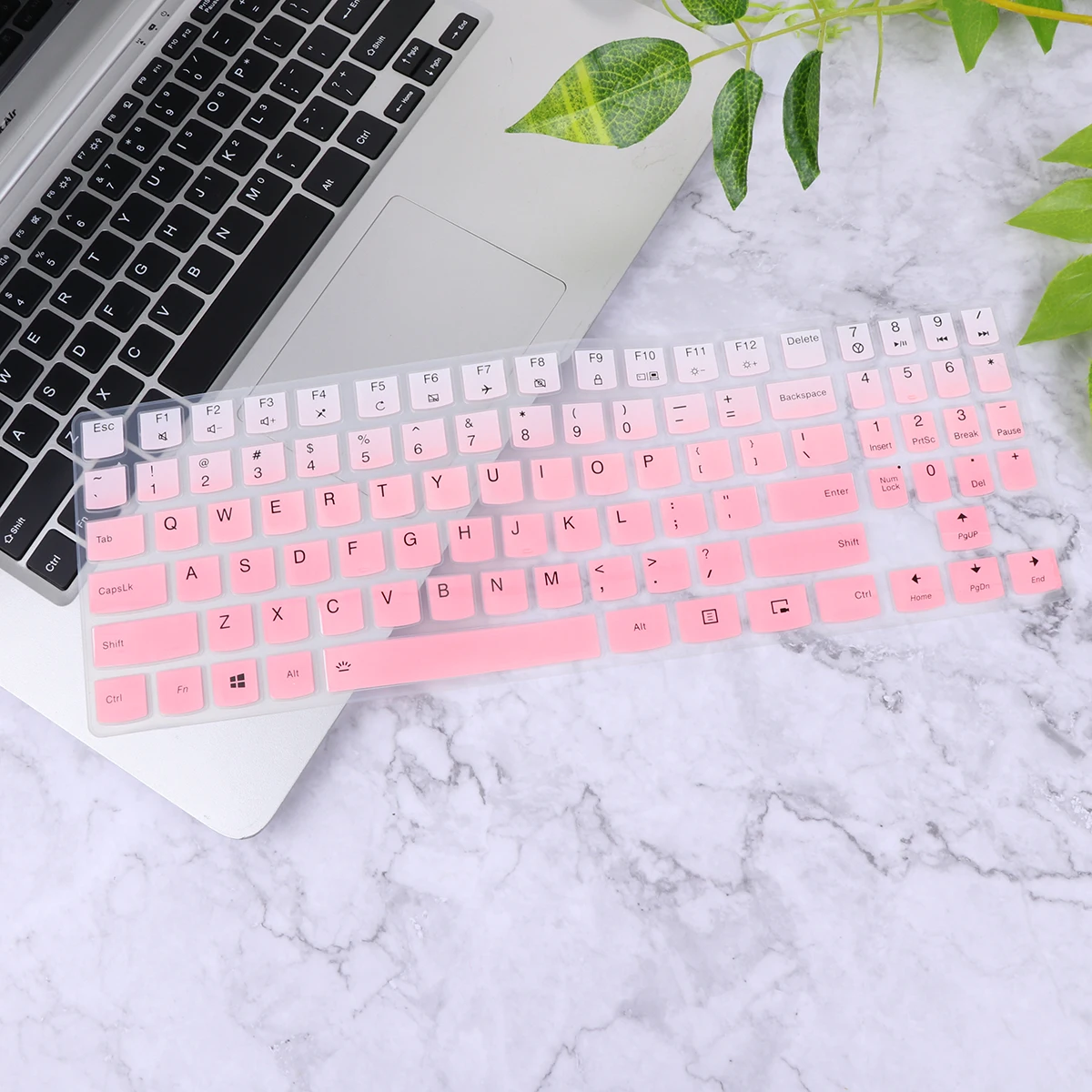 

2 Pcs Keyboard Protector Gradient Pink Cover Film Silicone for Laptop Easy Clean