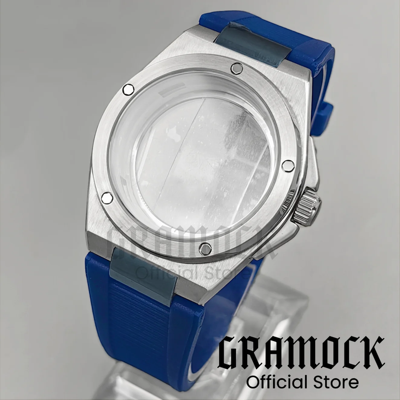 Steel Diver 40mm Ingenieur Series Men's Watch Case+Rubber Strap Mod Accessories Part For NH35 NH34 NH36 ETA2824 PT5000 Sapphire view 2
