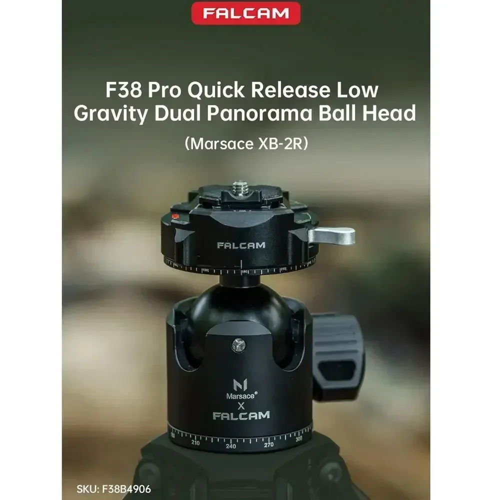 FALCAM F38B4906 F38 Pro Быстросъемная шаровая головка с низкой гравитацией и двойной панорамной головкой (Marsace XB-2R)