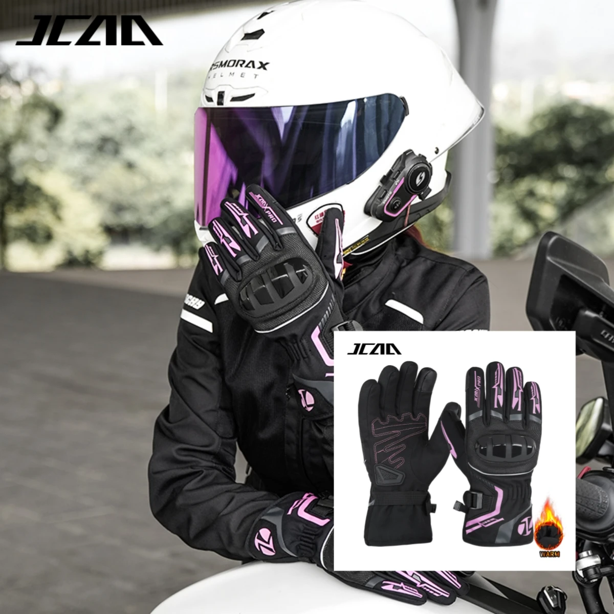 

Зимние теплые водонепроницаемые мотоциклетные перчатки для мотокросса, мотоциклетные перчатки, рыцарь, защитное оборудование, мотобайкер, Guantes, сенсорный экран