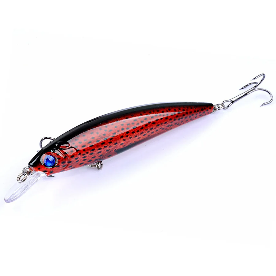 6 uds cebo duro Wobblers artificiales para Lucio Trolling ojos 3d pez Swimbait Jerkbait Minnow Crankbaits juego de Señuelos de Pesca aparejos - imagen 4