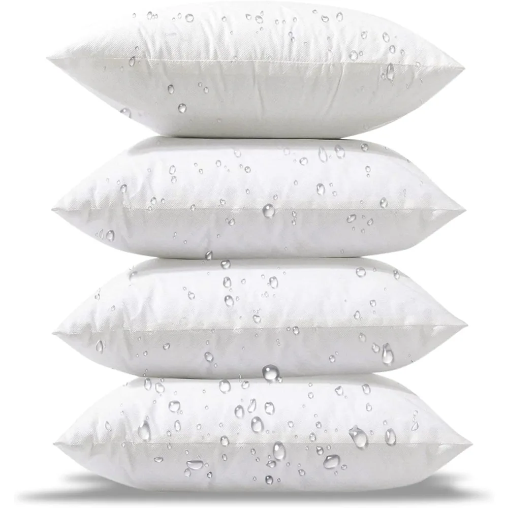 

Phantoscope 20x20 Outdoor Pillow Inserts - 4 Pack, Waterproof, Hypoallergenic Square Pillows