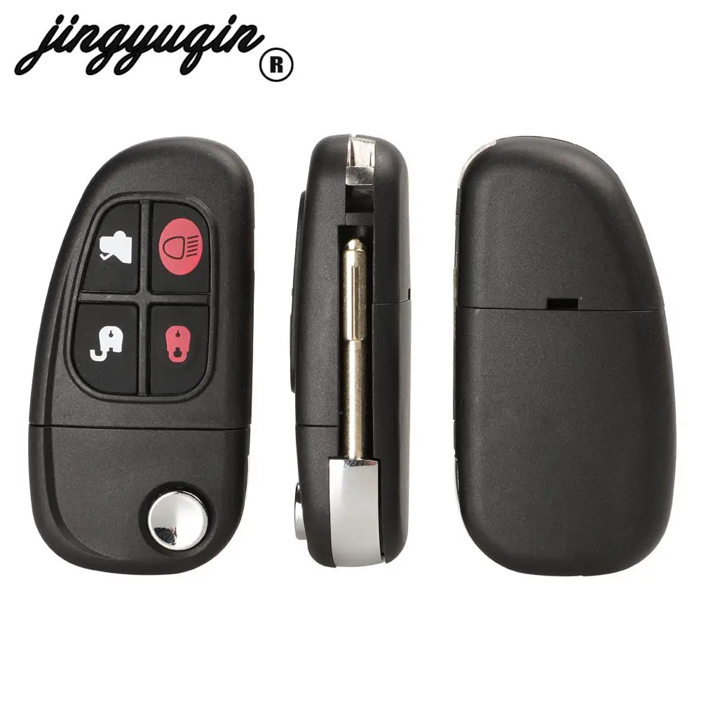 

Jingyuqin 4 кнопки для Jaguar x-type s-type XJ type XK Type Flip Folding Remote Case Чехол для ключей FO38 Blade