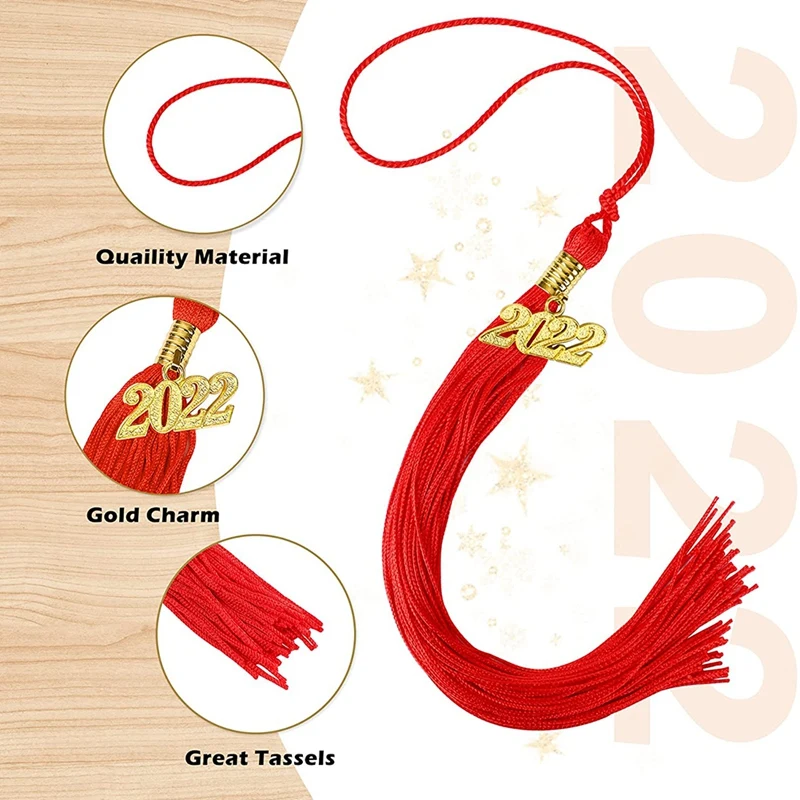 20 Pieces Graduation Tassel Academic Graduation Cap Tassel 2022 Gold Jewelry 2022 Graduation Accessories