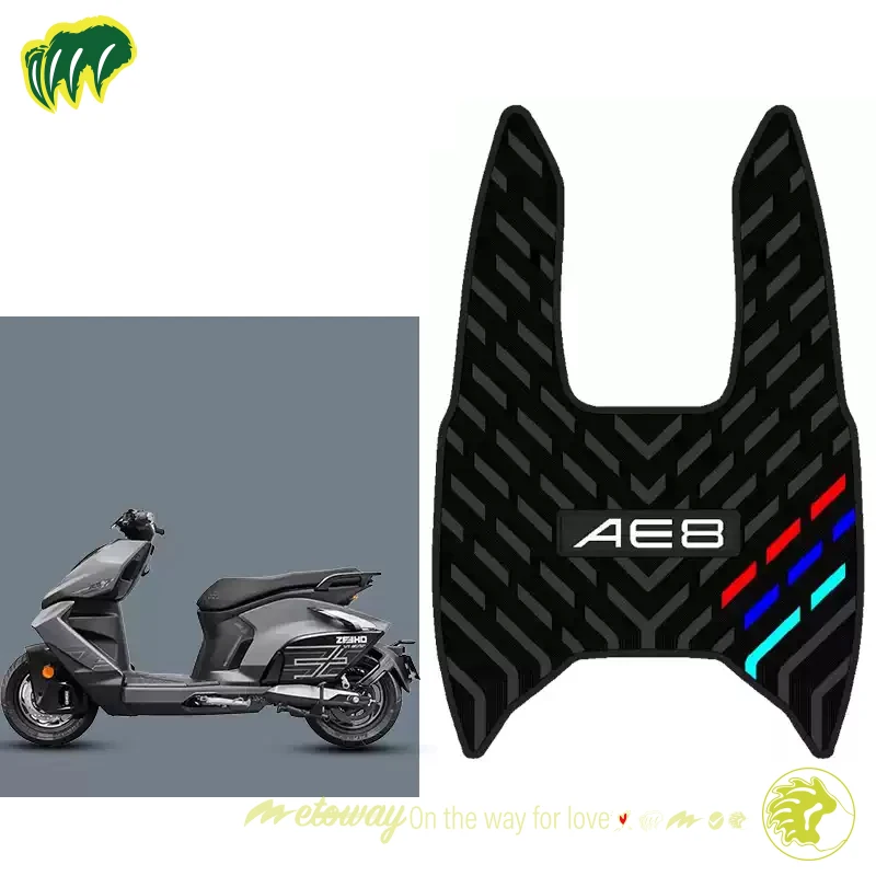 

Для CFMOTO ZEEHO AE8 AE8 + AE8S + резиновая подставка для ног, напольный коврик, ковер, мотоциклетные коврики, педаль, противоскользящая, водонепроницаемая, высокая посадка