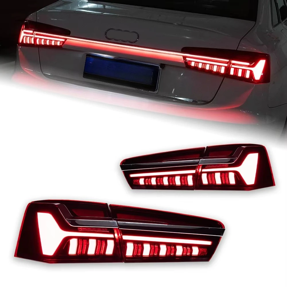 

For Audi A6 C7 Light Emitting Diode Taillight 2012-2015 S6 Dynamic Signal After Taillight Stop Braking Reverse Auto Parts Lights