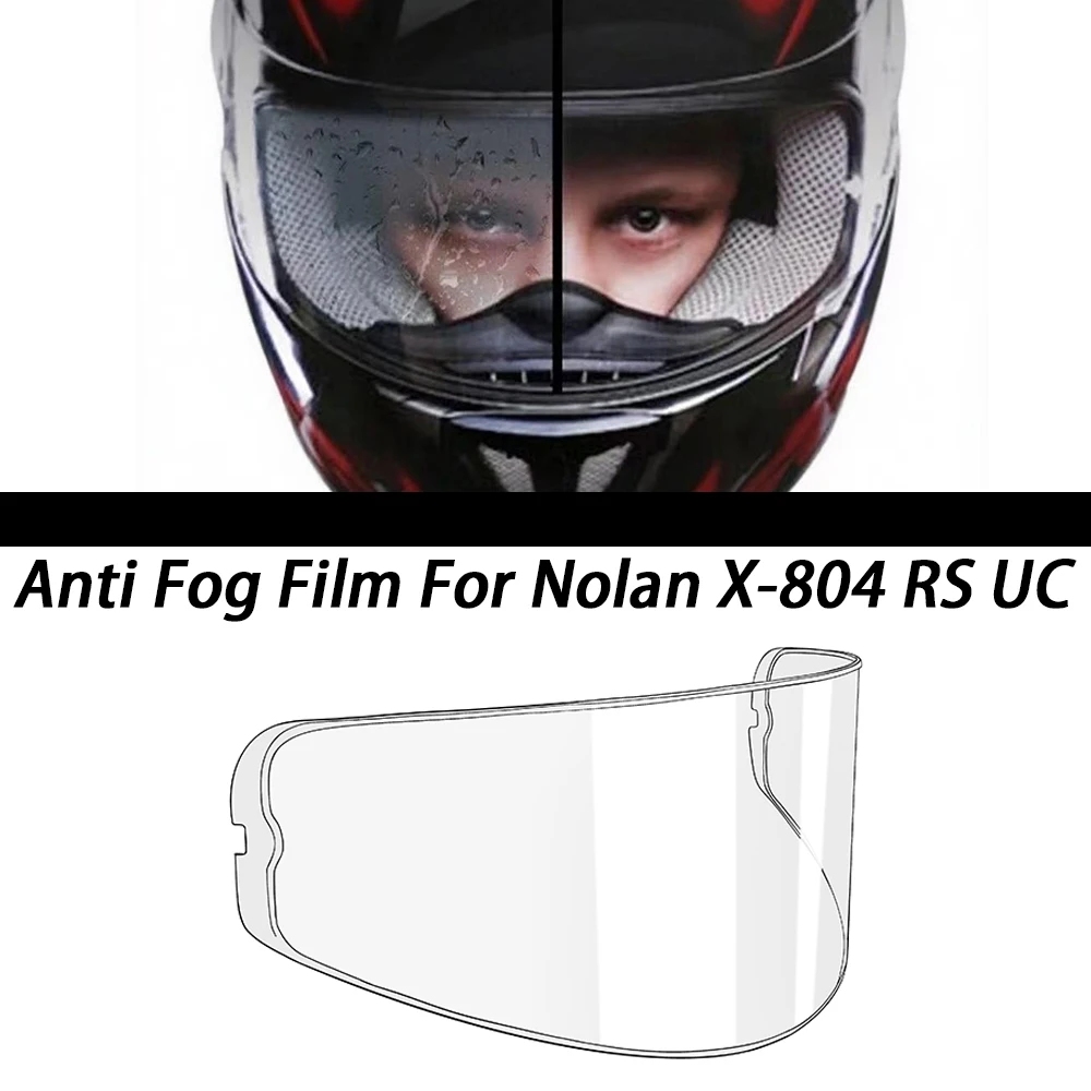 nolan helmet anti fog shield 000121623017025 Accessories Transparent Reflective with Silicone Edge One Size : Automotive LXTICVV Anti Fog Film for