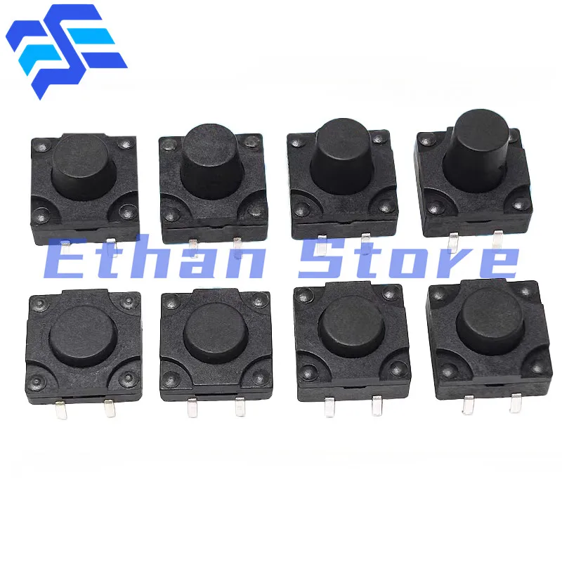 50-pecas-12x12mm-painel-pcb-interruptor-tatil-a-prova-d'agua-12-12-43-45-5-55-6-7-8-85-9-10-105-11-12mm-4-pinos-dip-micro-botoes-a-prova-de-poeira