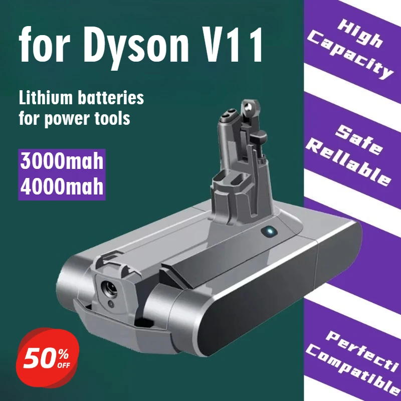 

25.5V Battery for Dyson V11 Absolute Extra V11 Absolute V11 Animal V11-SV14,V11-SV15 Battery
