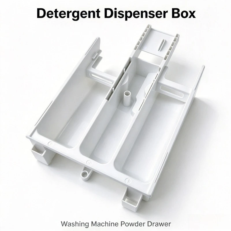 For Washing Machine Detergent Drawer Box, Liquid Container, Panel Handle, Siphon Unit, Drum Washer Replacement Accessories