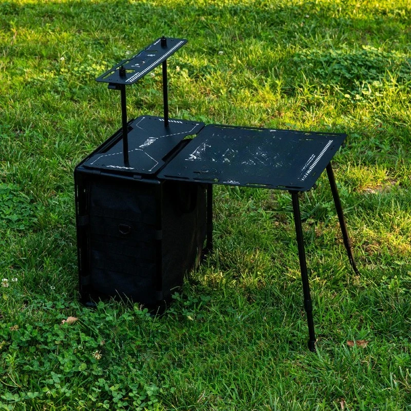 

Outdoor camping tactical hub table removable folding table barbecue table