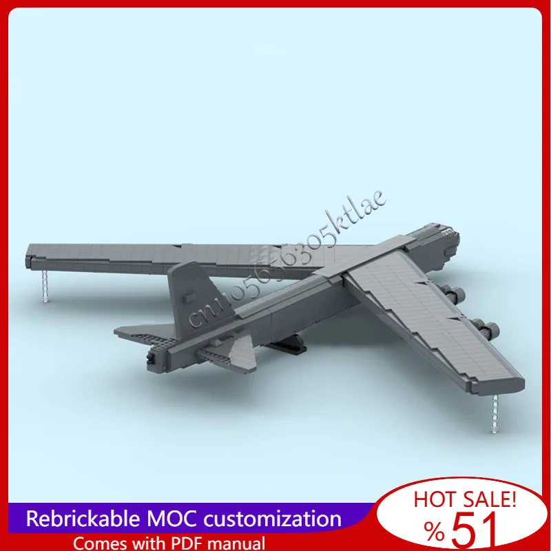 

2152Parts Boeing B-52 Stratofortress Jet Model Building Blocks Set Creative Assembly Display Toys Children Adults Christmas Gift
