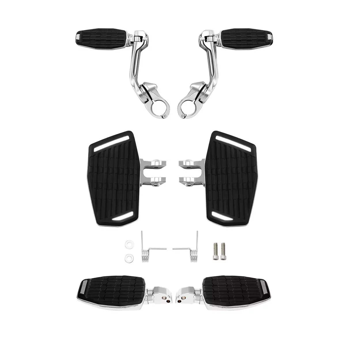 

Motorcycle Driver Passenger Footboards Footpegs Mount For BMW R18 Transcontinental 2021-2024