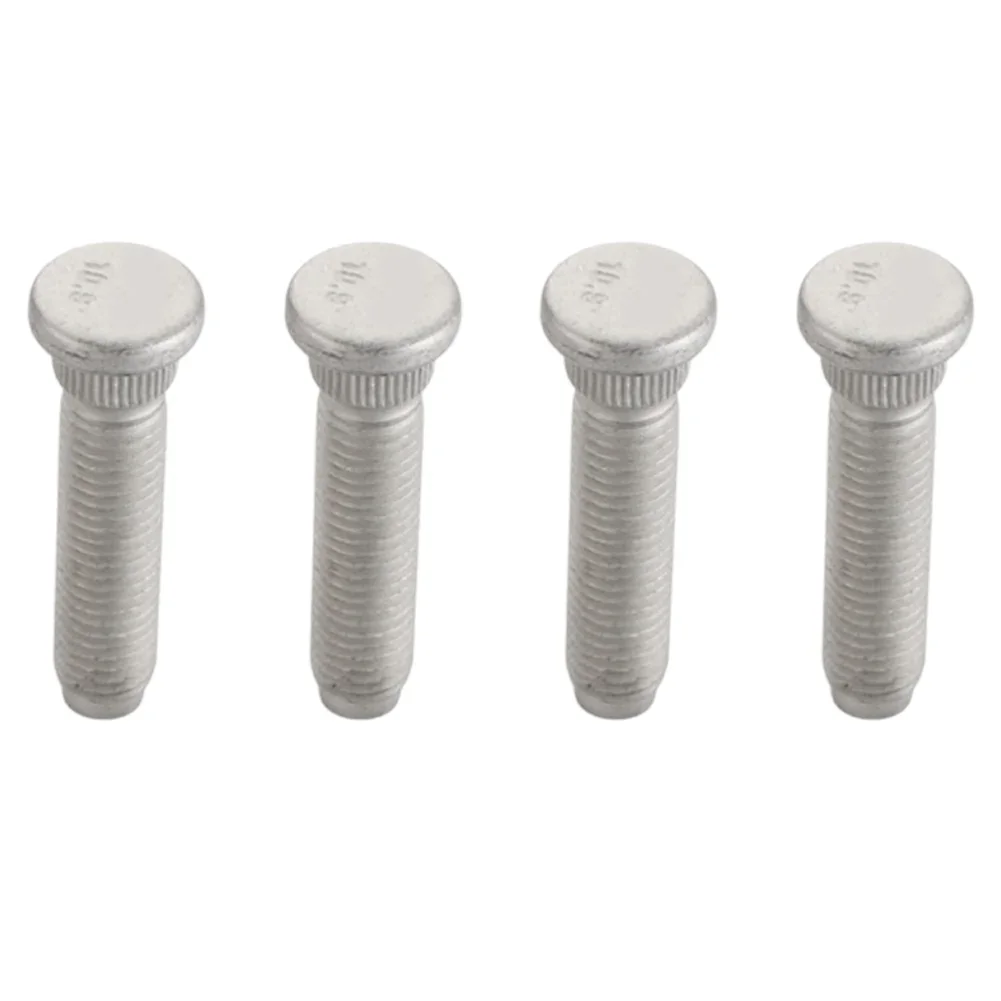 Hub Bolt Lug Studs Wheel Stud Replacement Silver Steel Construction Direct Replacement Easy Installation OEM 6512579AA