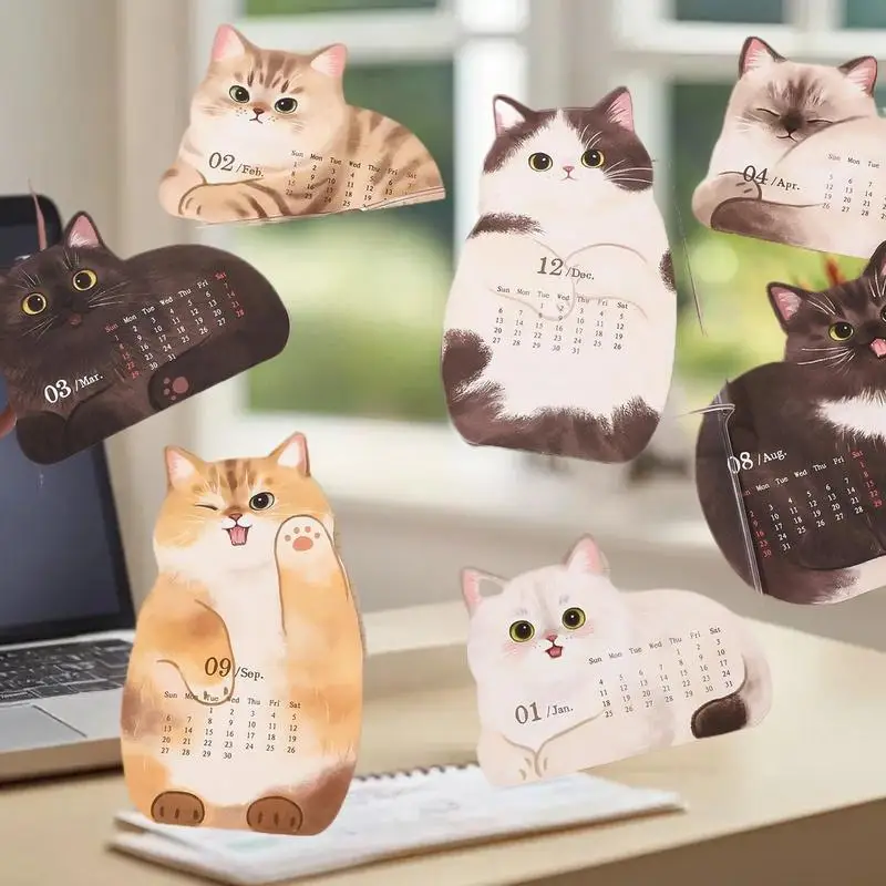 Calendario pianificatore 2026: design simpatico cane gatto per organizzare l'agenda annuale