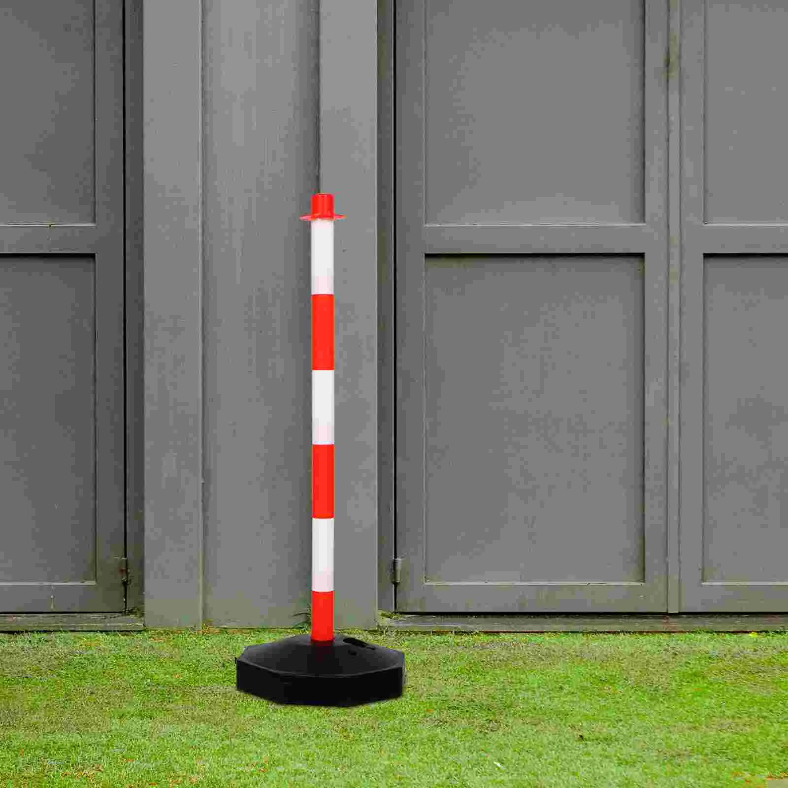 Water-filled Warning Column Traffic Post Cones with Fillable Base Fence Delineator Driveway Guard Pe