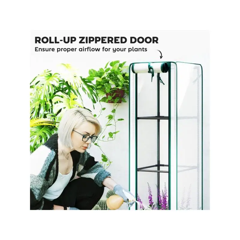 دفيئة صغيرة للنباتات الداخلية، منزل حديقة صغير محمول، مجموعة أدوات بداية الشتلات، مزايا توفير المساحة وسهولة #6