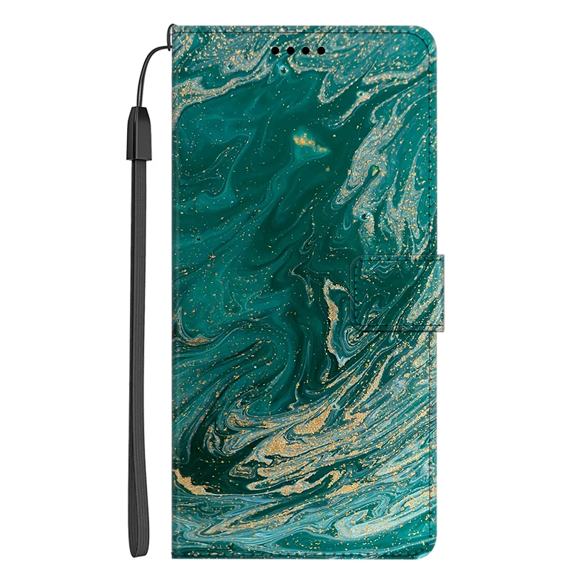 Leather Case for Huawei Mate 60 Flip Wallet Phone Cover for Funda Mate 50 mate 60pro Marble Printed Shield Magnetic Book Wallet