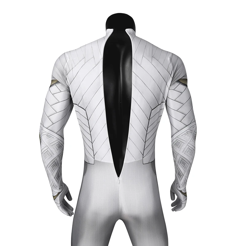 2022 Movie Adult Men Moon Superhero Knight Marc Battle Suits Jumpsuits Cosplay Costume Halloween Masquerade Party Suit
