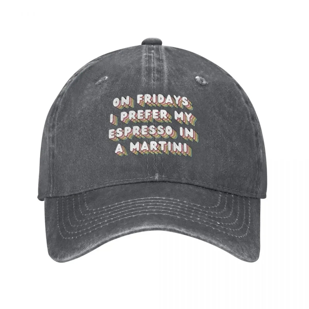 On Fridays I Prefer My Espresso In A Martini Baseball Cap New In The Hat Luxury Brand black For Girls Men's