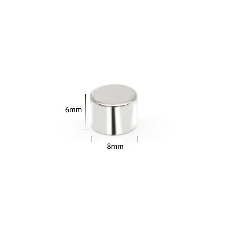 Magnet Magnet Neodymium, Magnet Magnet Neodymium N35 Magnet bumi langka bulat kuat 8*6mm 8x6mm 10 ~ 200 buah