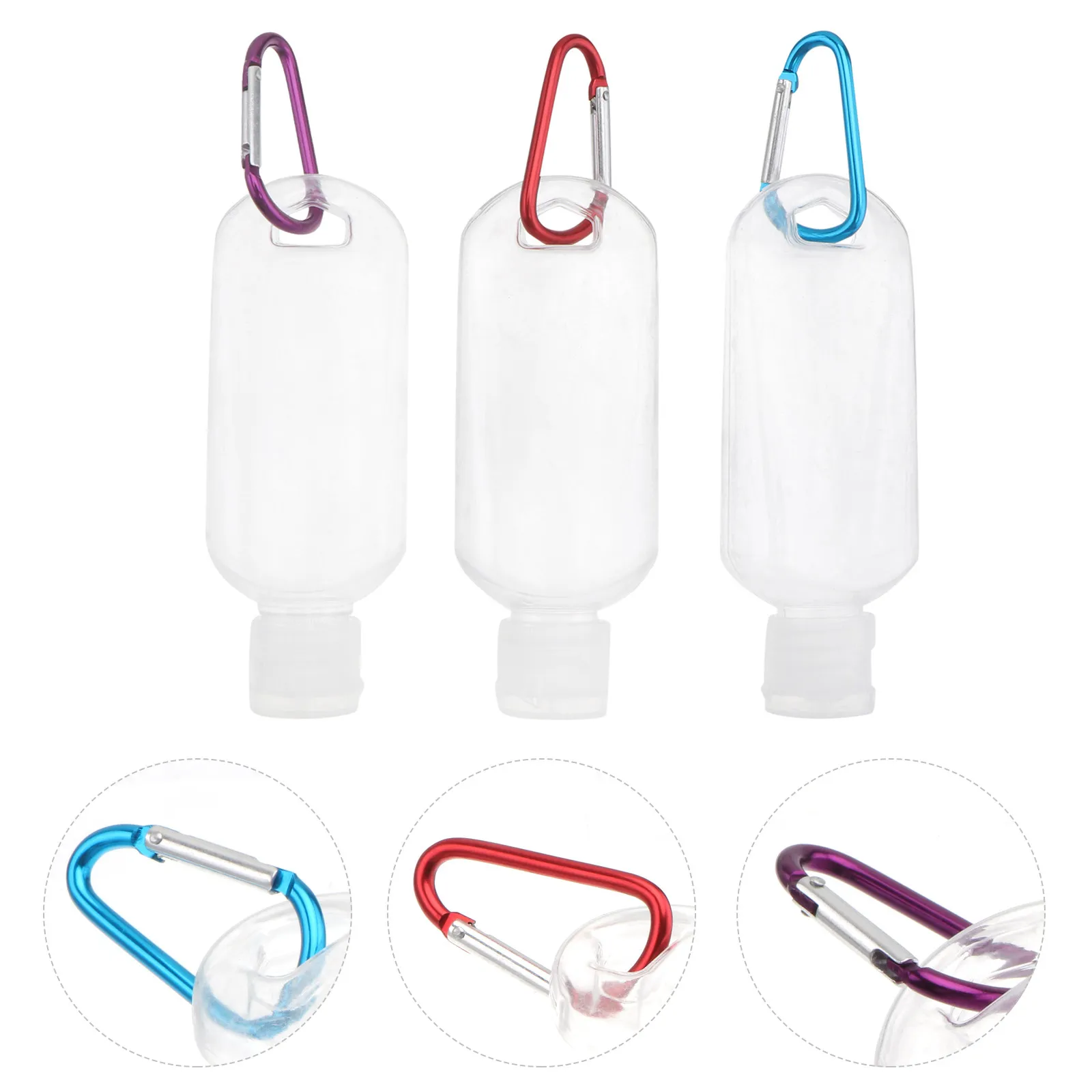 

10Pcs 50Ml Hook Bottles Refillable Leak Proof Travel Squeeze Containers for Shampoo Body Wash Face Cleanser Lotion Portable