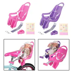 Girls Bike Doll Seat Universal Accessories with Sticker Kids Bike Decoration Doll Bike Seat Bike Accessories for Girls Kids