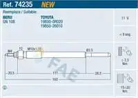 Store code: 74235 for red spark plug 11 V AURIS-AVENIS-COROLLA-RAV 4 2.2D - 4D