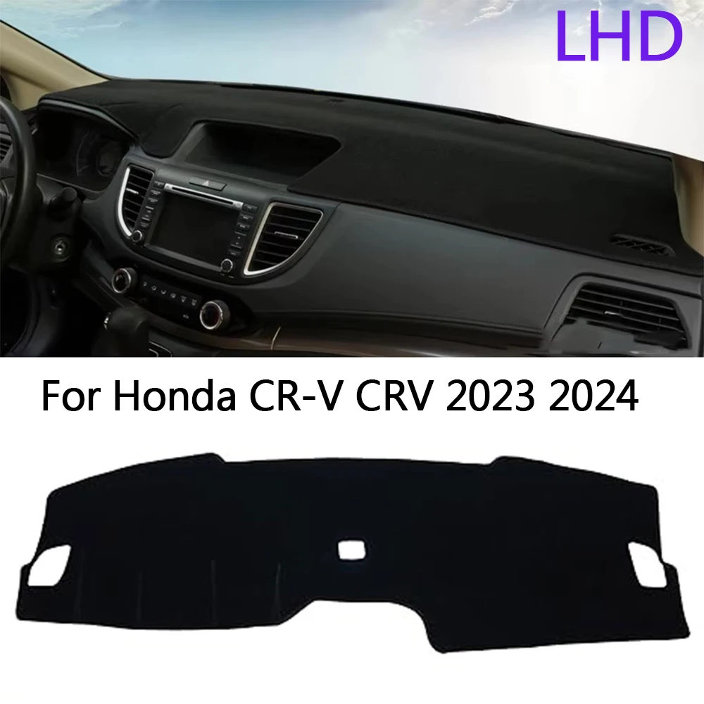 

Поп для Honda CR-V CRV 2023 2024, левый руль без HUD, чехол для приборной панели автомобиля, коврик для предотвращения света, анти-УФ-нескользящая накладка, ковер, автомобильные аксессуары