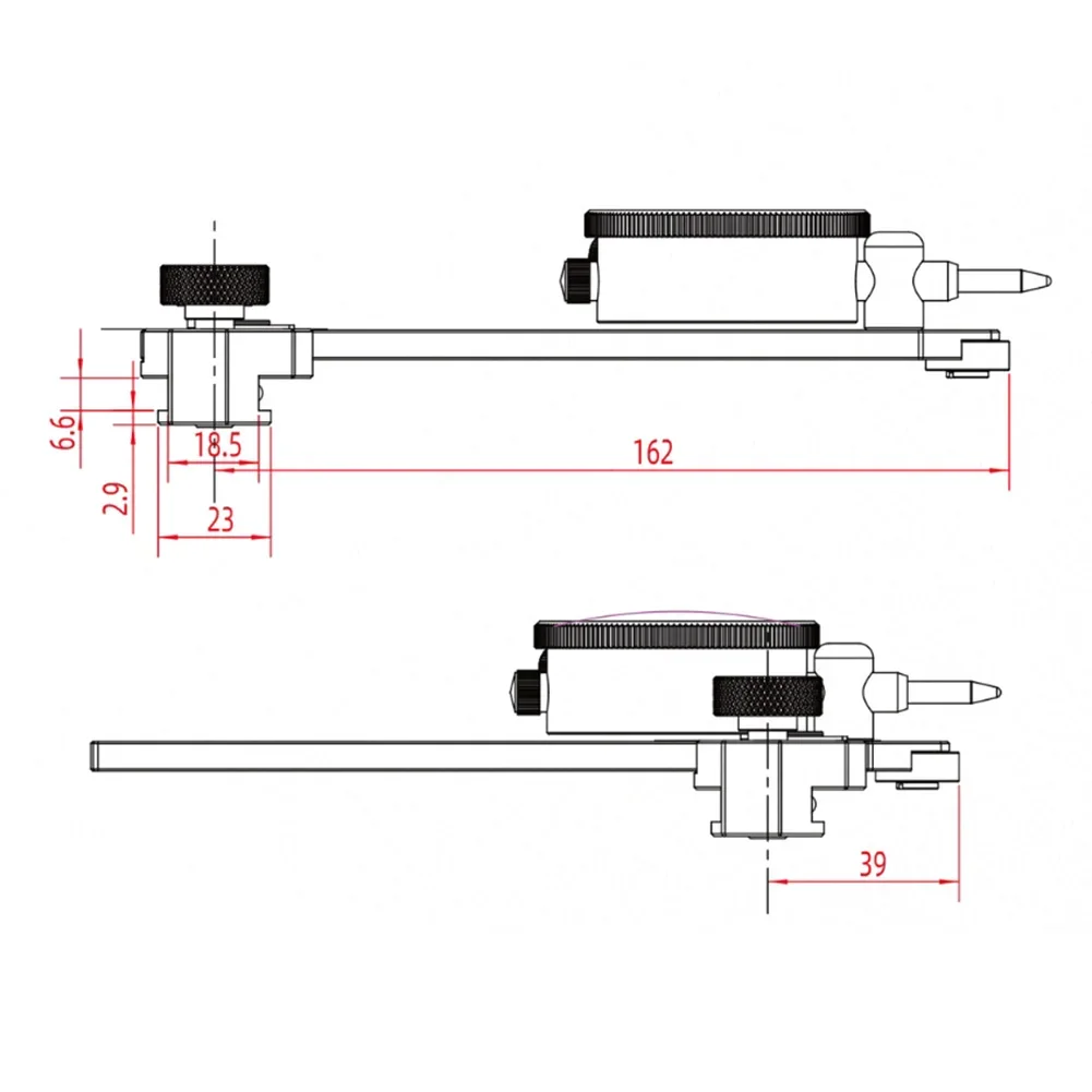 Imagem -05 - Alinhamento e Calibração Table Saw Dial Indicador Gauge Work Shop Machinery