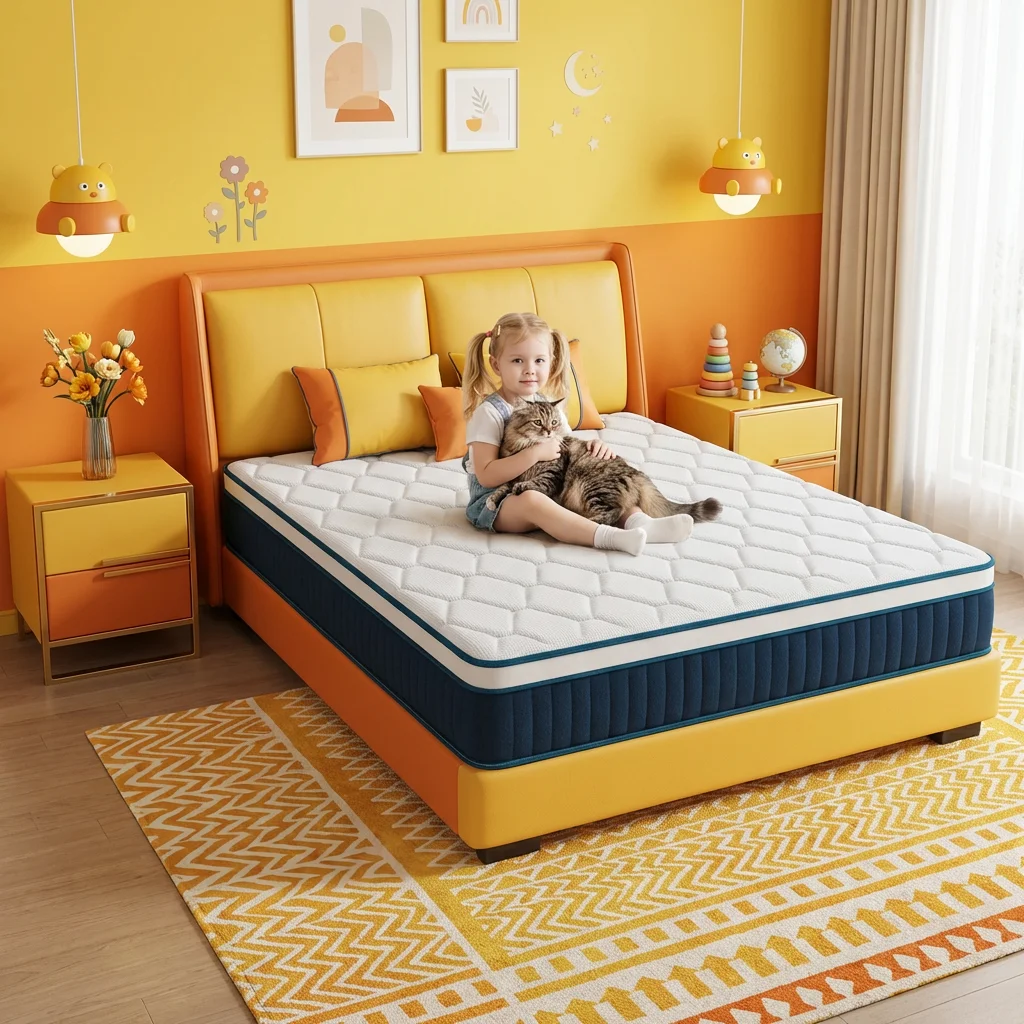 Colchón de Espuma Viscoelástica Mutesleep Cooling de 10 Pulgadas, Individual, en Caja, Sensación Firme Mediana, Alivio de Presión, Certificado CertiPUR-US