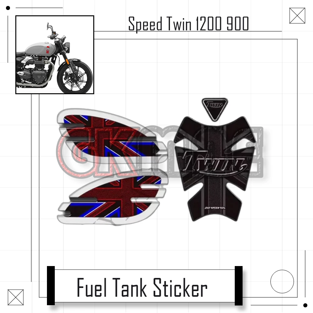 

For Triumph Speed Twin 1200 900 Motorcycle Modified Fuel Tank Sticker Fuel Tank Protective Decorative Stickers