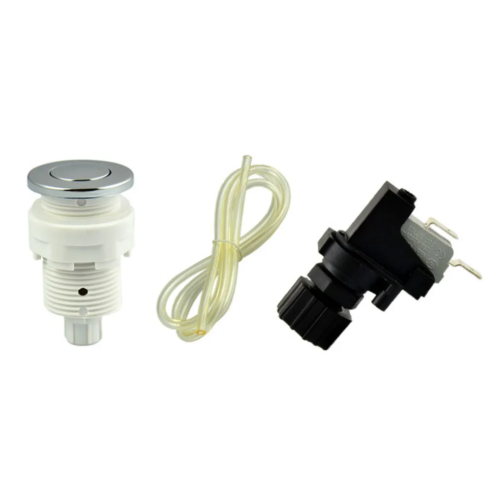 16A On Off Push Air Button Switch Whirlpool Jet Set Bath Spa Tubing Garbage Disposer Air Switch Button Kit Random Color