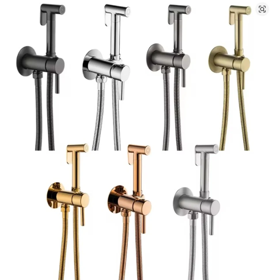 Hidden installation toilet bidet sprayer faucet, cold and hot water adjustable, toilet companion, bathroom pressure-increasing