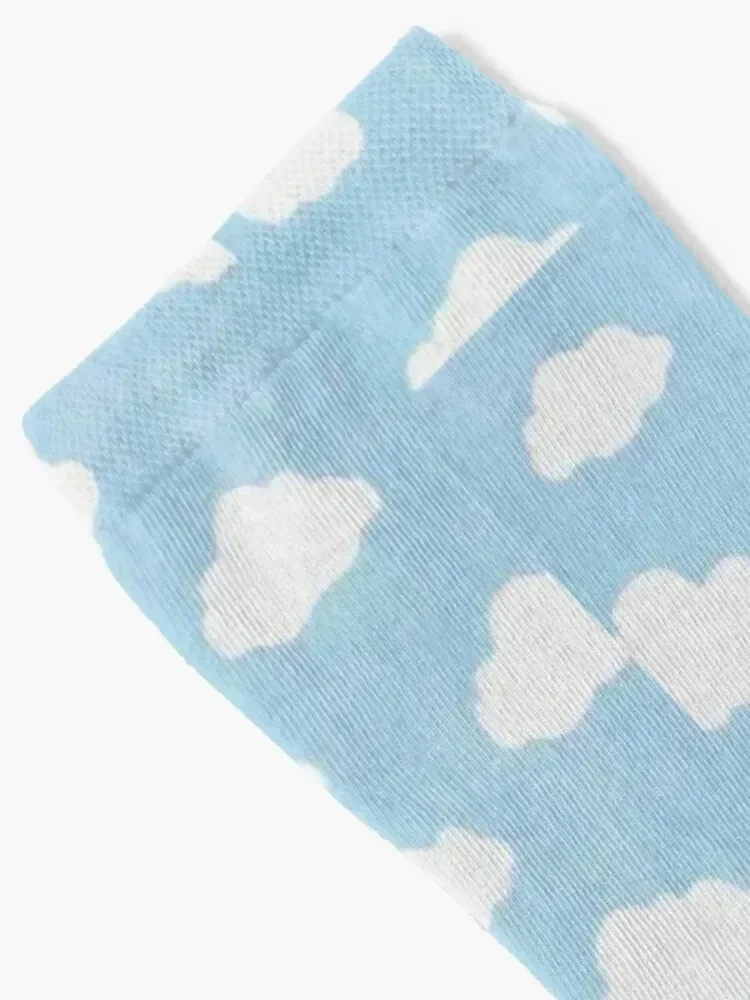 Blue cloud Socks designer brand floral new year retro Luxury Woman Socks Men's