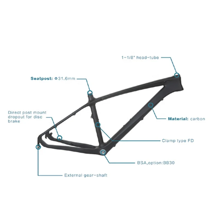 New Arrival 700C Carbon Road Bike Frames With Rim Brake Clamp Brake Road Bicycle Frameset