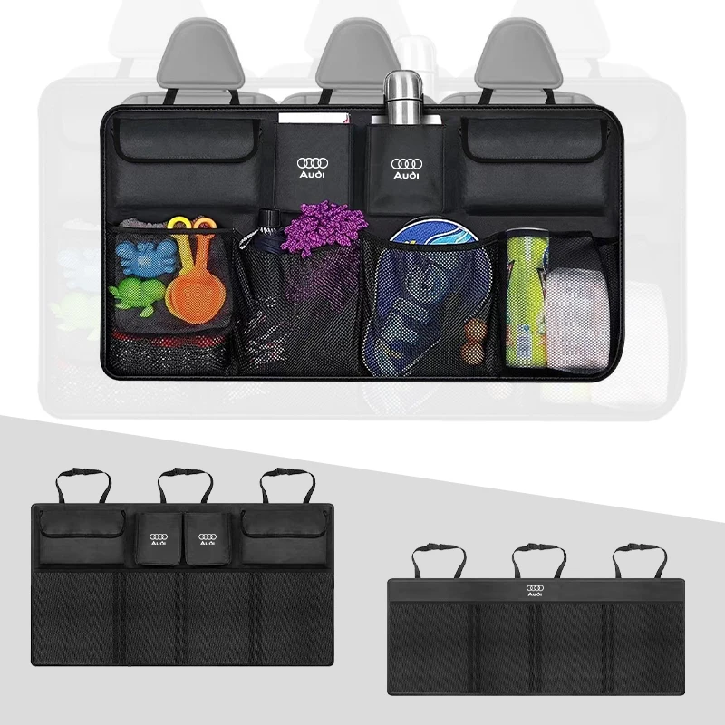 Car Trunk Storage Bag Multi-function Seatback Tool Storage Hangbag For Audi A1 A3 A4 A5 A6 A7 A8 Q2 Q3 Q5 Q7 Q8 Quattro S7 S8 S3