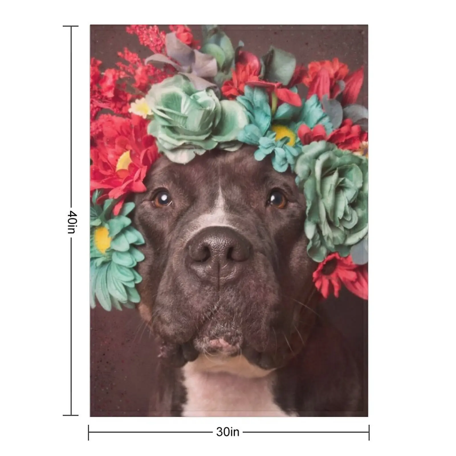 Flower Power, Molly Throw Blanket Summer Stuffeds blankets and throws Furry Blankets