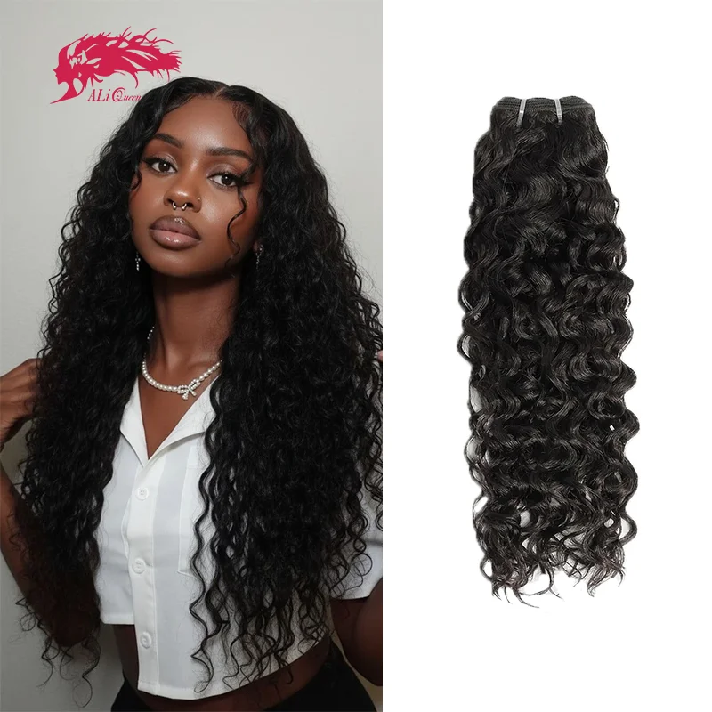 

Натуральные кудрявые волосы Ali Queen Hair, 28-30 дюймов, бирманские, 1 пучок, 100% натуральные, для наращивания, объемные, для женщин, натуральный цвет