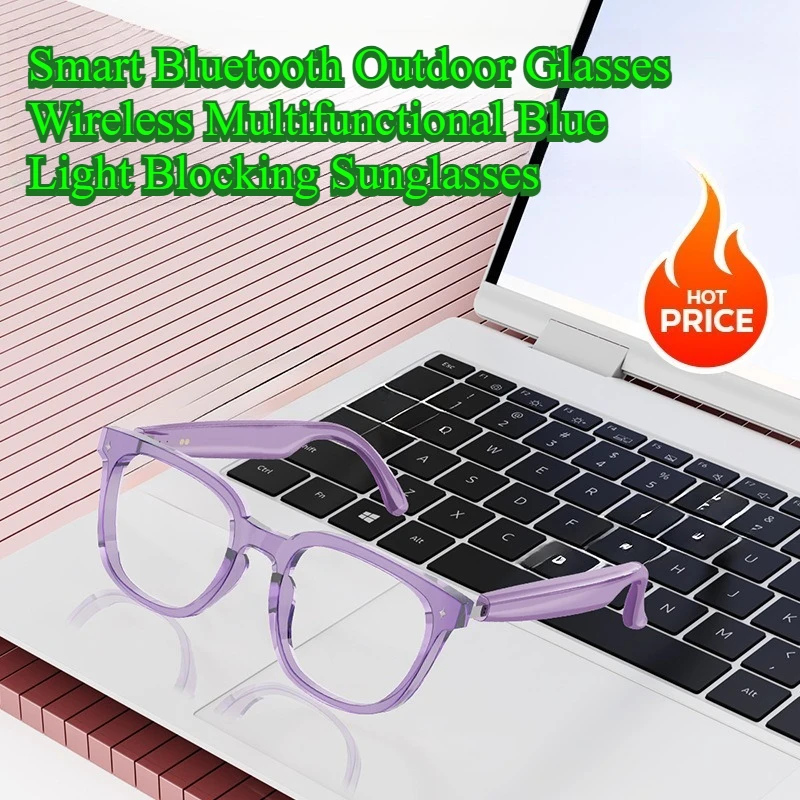 

Smart Bluetooth Outdoor Glasses Wireless Multifunctional Blue Light Blocking Sunglasses