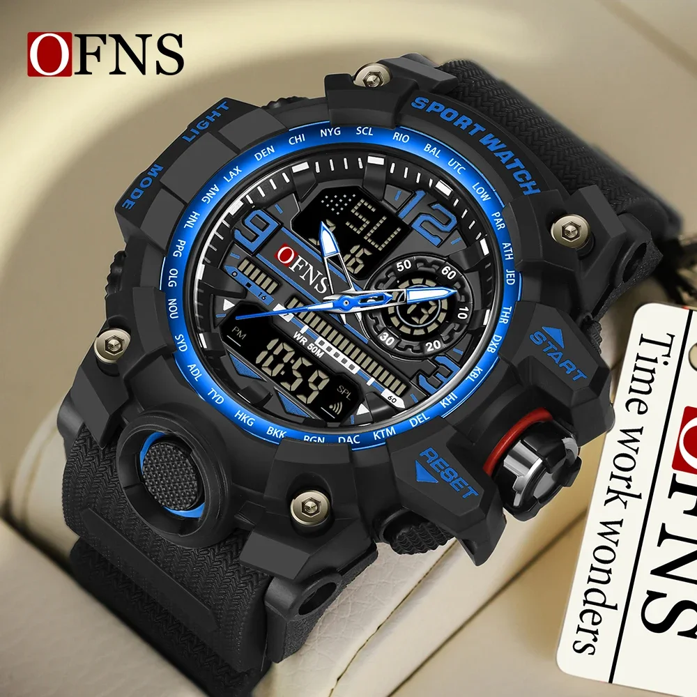 

OFNS 3133 G New Men's Quartz Electronic Watch Waterproof and Shockproof Sports Military Quartz Watch Men's Digital Watch